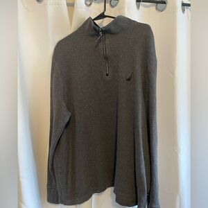 Nautical XL 1/4 Zip up Sweater in Grey Great Condition